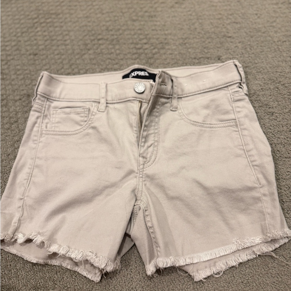 Women's Tan Denim Shorts